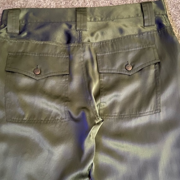 ANTHRO JOIE Silk So Real Army Cargo Utility Pants - Picture 8 of 9